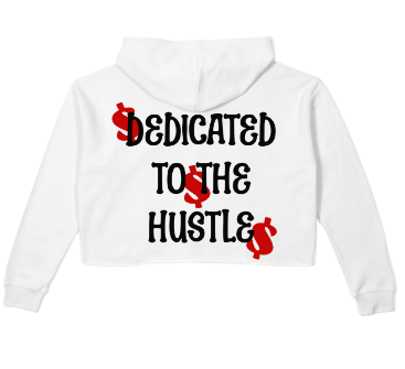 Hustler's Only Cropped Hoodie