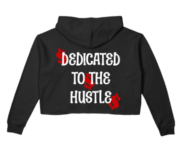Hustler's Only Cropped Hoodie